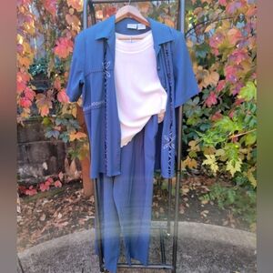 Koret Blue Button Down Set